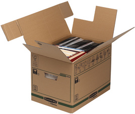 Fellowes verhuisdoos BANKERS BOX TRANSIT SmoothMove, extra groot, 127 liter, bruin
