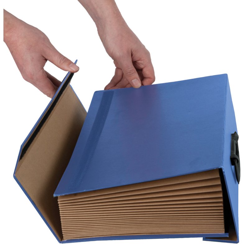 Fellowes Handifile expanding file, 19 pockets, blue