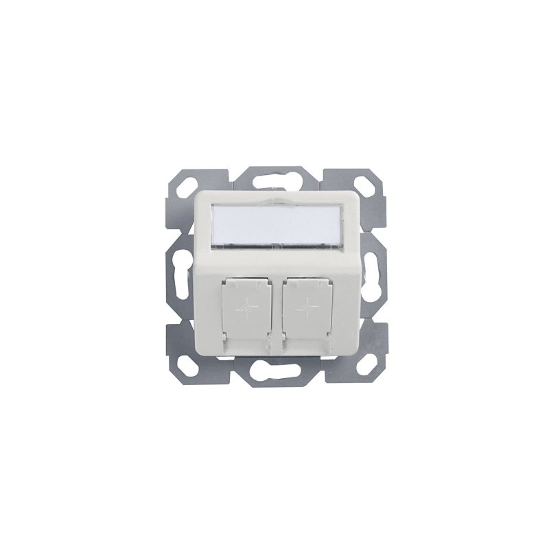 TELEGÄRTNER flush-mount box AMJ 50×50 mm, alpine white