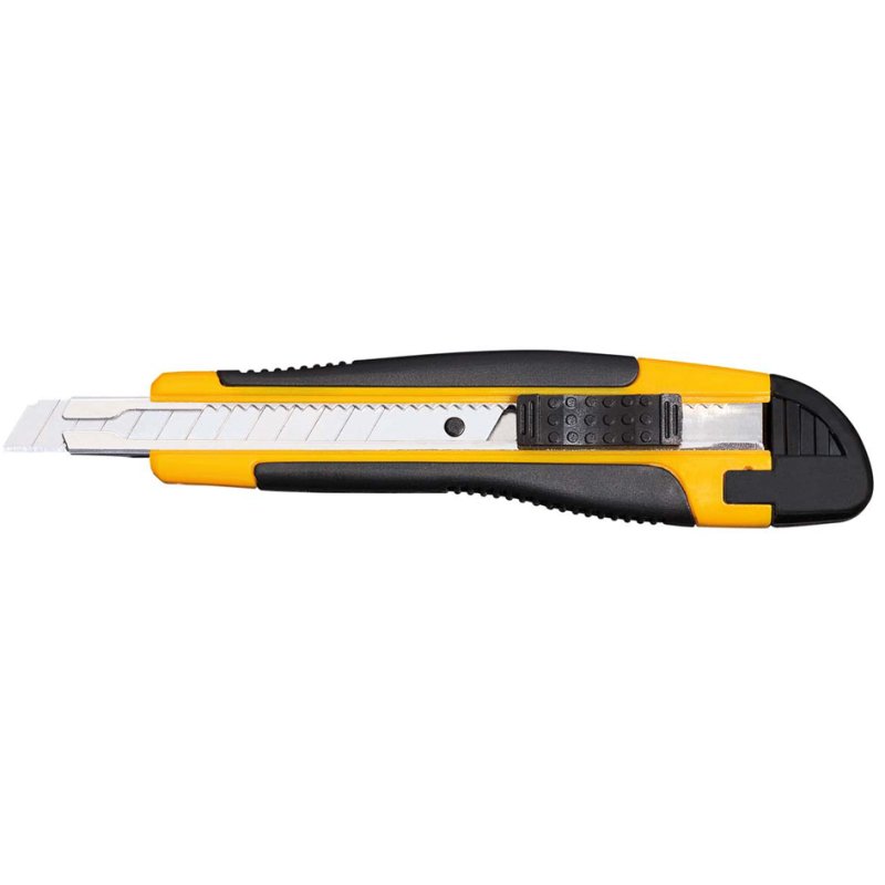 WEDO Couteau polyvalent, lame 18 mm, noir/jaune