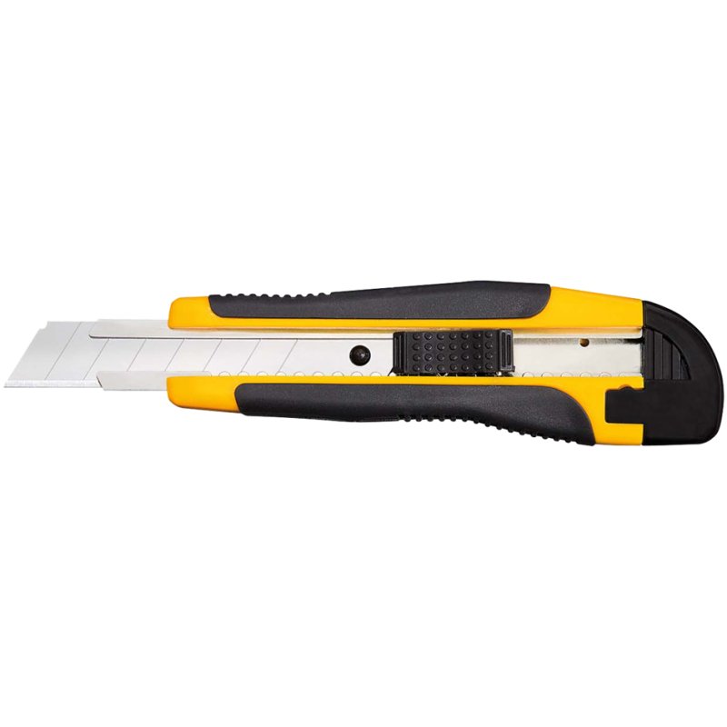 WEDO Couteau polyvalent, lame 18 mm, noir/jaune