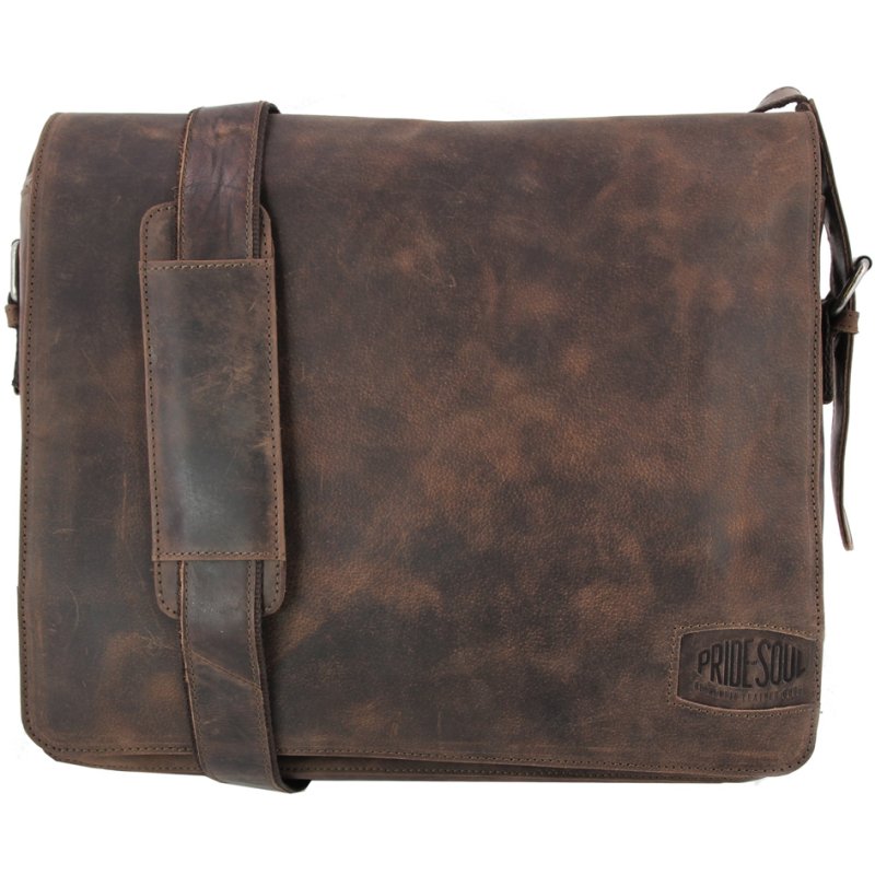 PRIDE&SOUL sac à bandoulière BEN, cuir, marron