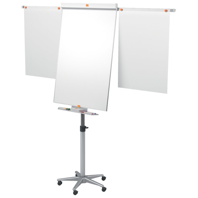 nobo flipchart mobiel staal Nano Clean, magneetoppervlak, wit, 67×99 cm