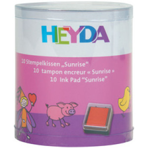 Heyda stempelkussen set Zonsopgang, 30×30 mm, 10 stuks