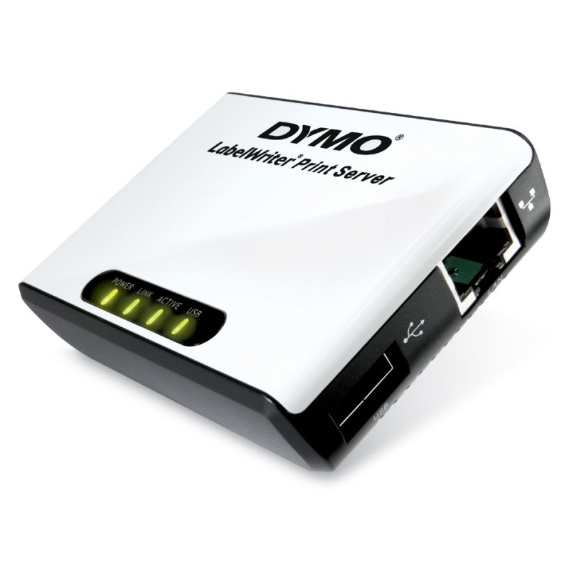 Dymo printserver voor LabelWriter, RJ45 + USB, Windows/Mac compatibel