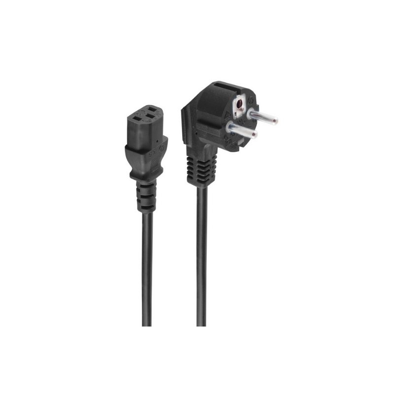 shiverpeaks câble d'alimentation 90° coudé, 3,0 m, noir