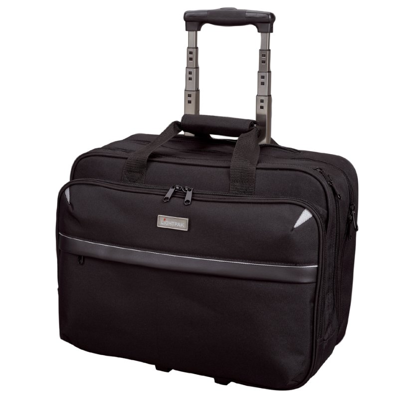 LiGHTPAK sacoche pour ordinateur portable professionnel XRAY, système trolley, noir, nylon