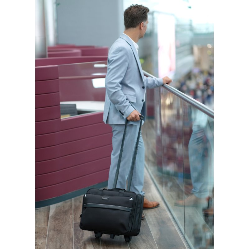 LiGHTPAK sacoche pour ordinateur portable professionnel XRAY, système trolley, noir, nylon