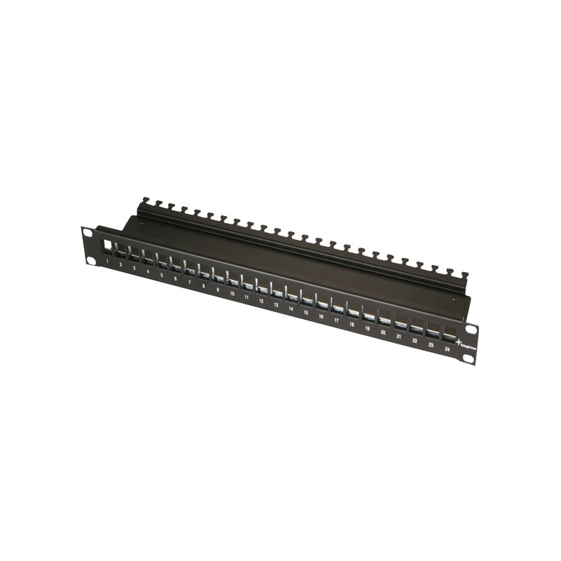 TELEGÄRTNER Porte-modules 19 pouces 1HE, non installé, 24 modules AMJ