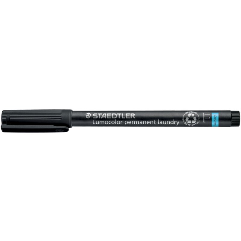 STAEDTLER Lumocolor marqueur effaçable à l'eau, noir, 0,6 mm, avec clip
