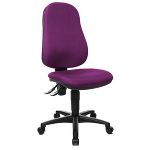 Topstar bureaustoel Point 60, antracietgrijs, permanentkontactmechanik, 110 kg draagkracht
