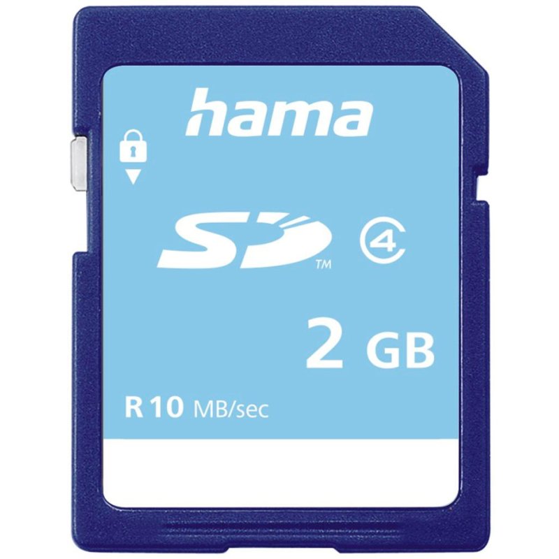 hama SD geheugenkaart, 2GB, Class 4, herbruikbaar