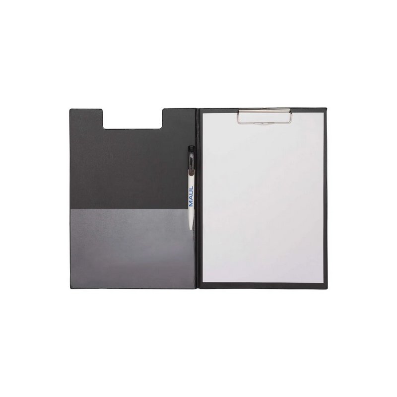 MAUL porte-bloc A4, noir, revêtement film, poche intérieure