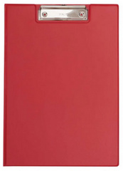 MAUL klembordmap met folie-overtrek, A4, rood, 8 mm