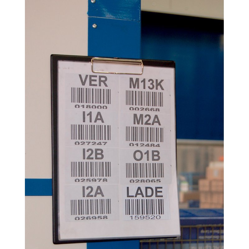 MAUL clipboard with foil layer A4, black, 2 neodymium magnets