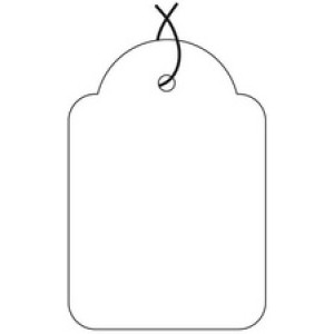 APLI warenanhanger wit, 13×20 mm, 200 stuks