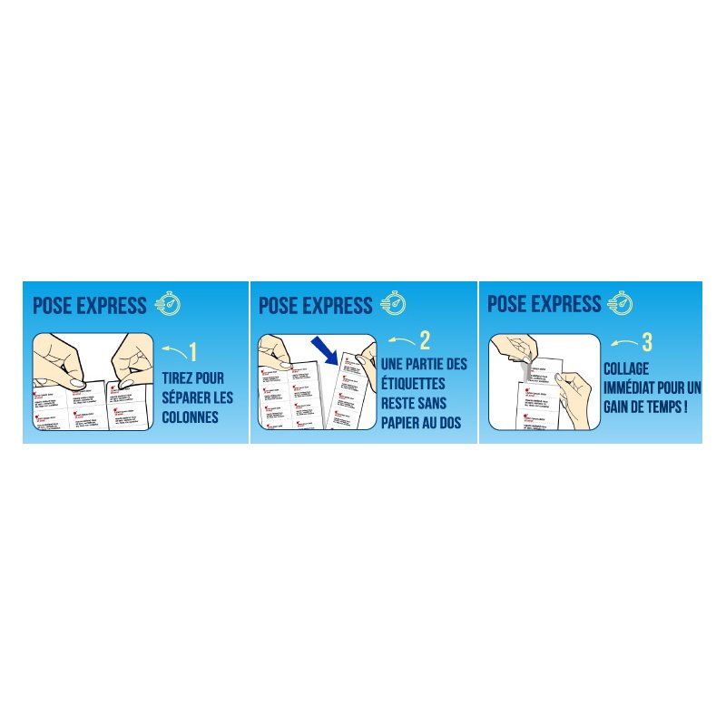 agipa universele etiketten, 105 × 42,4 mm, wit, 1400 stuks