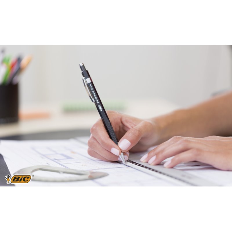Bic drukpotlood Criterium, 0,5 mm, HB, zwart