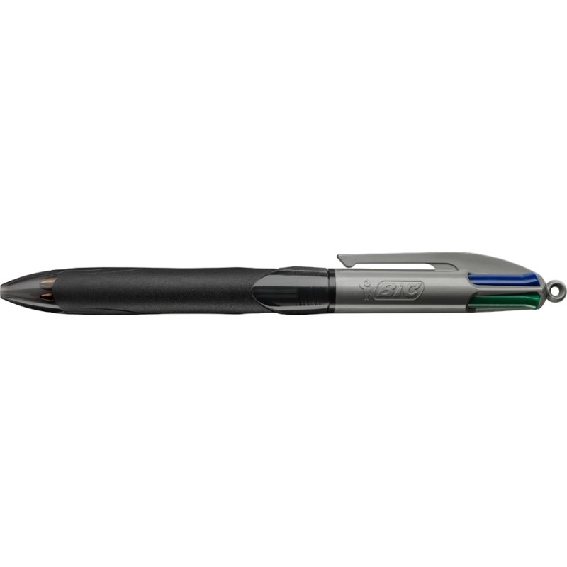 Bic stylo 4 Couleurs Greepmulti, rechargeable, 4 couleurs, cannelé