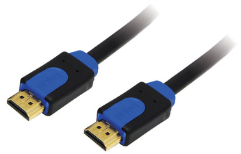 LogiLink HDMI kabel High Speed, mannelijk naar mannelijk, zwart/blauw, 1 meter