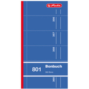herlitz formulierenboek Bonboek 803, A4, doorschlagpapier, 1000 strookjes