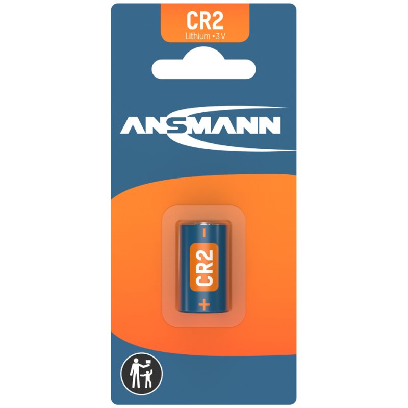 ANSMANN lithium fotobatterij CR123A, 3 volt, 1500 mAh