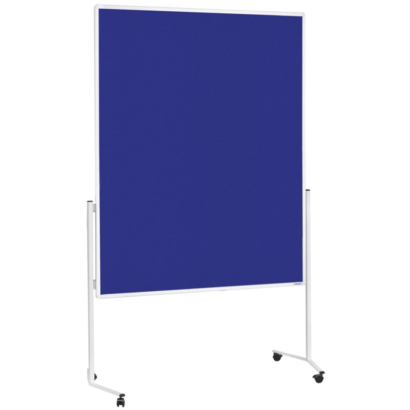 magnetoplan moderatietafel Moderat120x150, 120×150 cm, grijs vilt, wit aluminium frame