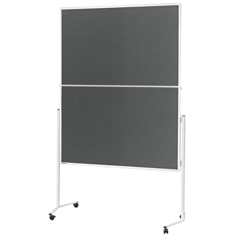 magnetoplan moderatietafel Moderat, 120×150 cm, blauw vilt, inklapbaar