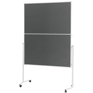 magnetoplan moderatietafel Moderat, 120×150 cm, blauw vilt, inklapbaar