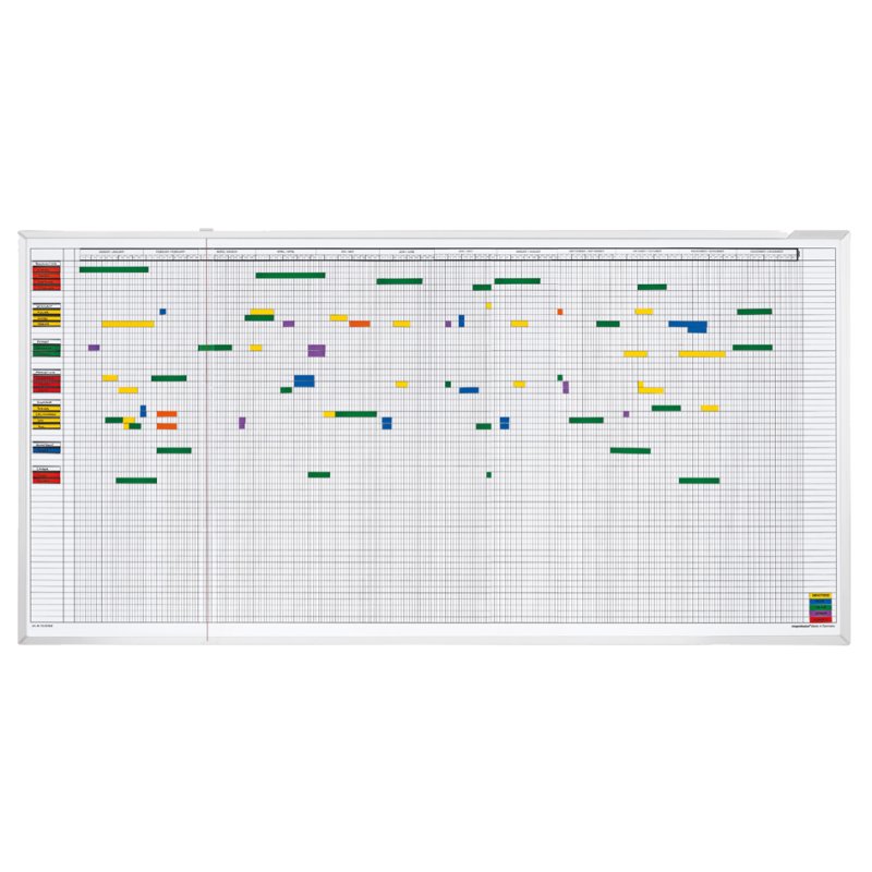 magnetoplan Planificateur de vacances et d'activités 30, 30 collaborateurs, 1200 × 900 mm