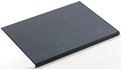 DURABLE schrijfonderlegger met randbeveiliging, zwart, 650×500 mm