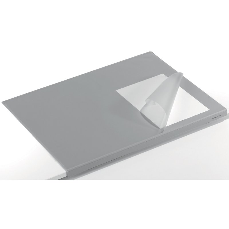 DURABLE Sous-main avec protection de bord, 650 × 500 mm, gris