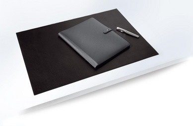 DURABLE Bureauonderlegger leer, 650 × 450 mm, zwart