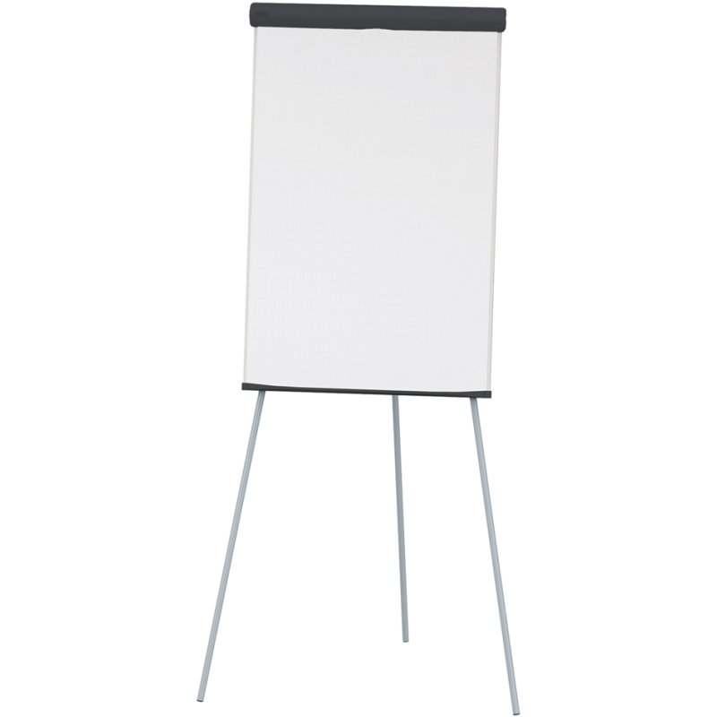MAUL tableau de conférence standard, gris, 660 × 970 mm, hauteur réglable