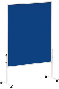 MAUL moderatietafel solid, vilt blauw, 1500×1200 mm