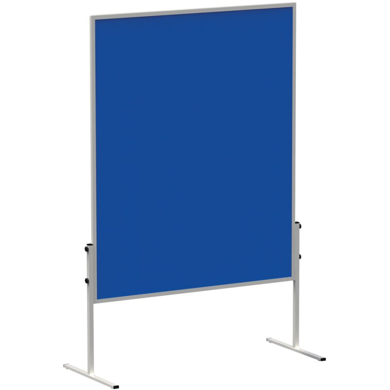 MAUL table de modération solid, 1500×1200 mm, feutre gris, hauteur 1,90 m