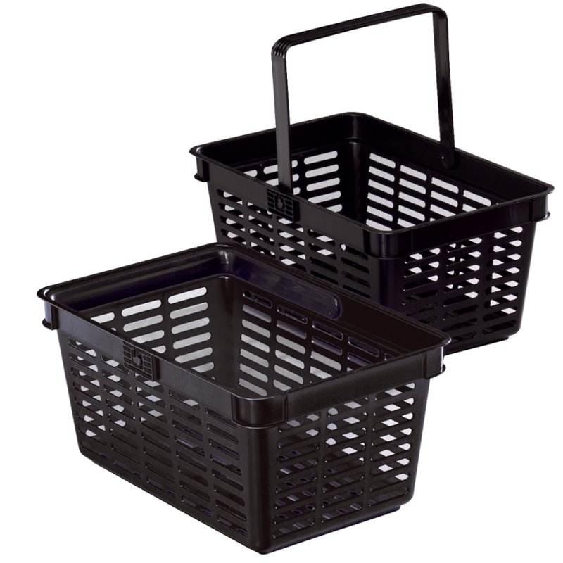 DURABLE panier à courses SHOPPING BASKET 19, empilable, noir, 19 litres