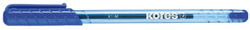 Kores K-PEN K1 wegwerpbalpen, blauw, lijndikte F