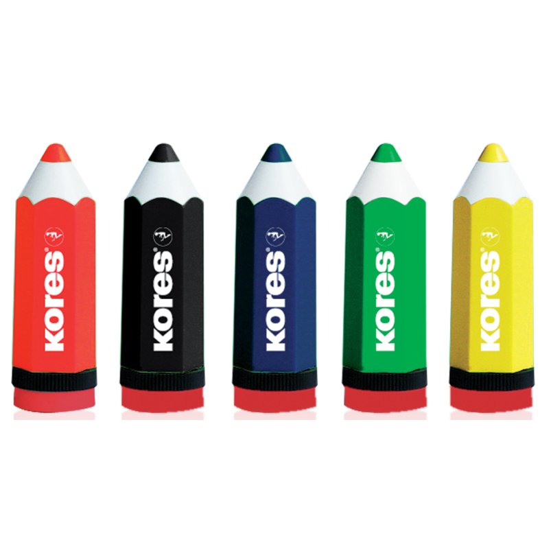 Kores colouring pencils, pointed, mixed colours, 5 colours