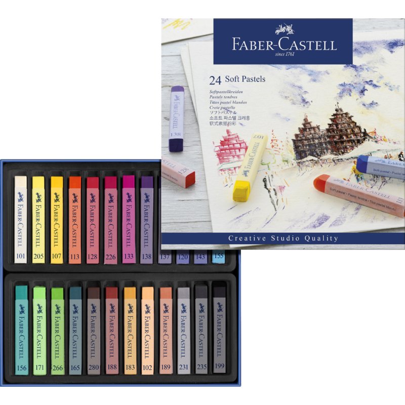 Faber-Castell soft pastels Studio Quality, 12 pieces
