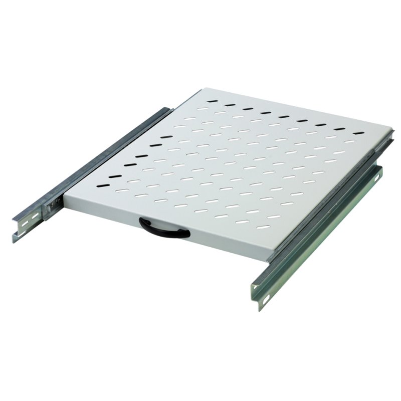 DIGITUS 19" plateau de serveur rétractable, 1U, 345 mm de profondeur, gris clair