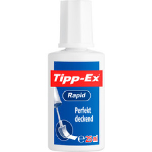 Tipp-Ex correctievloeistof Rapid, wit, 25 ml