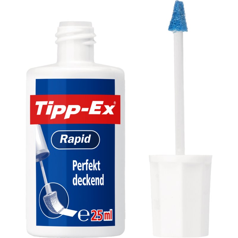 Tipp-Ex correctievloeistof Rapid, wit, 25 ml