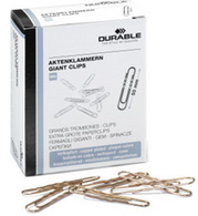 DURABLE paperclips verkoperd, rond, 77 mm, 100 stuks