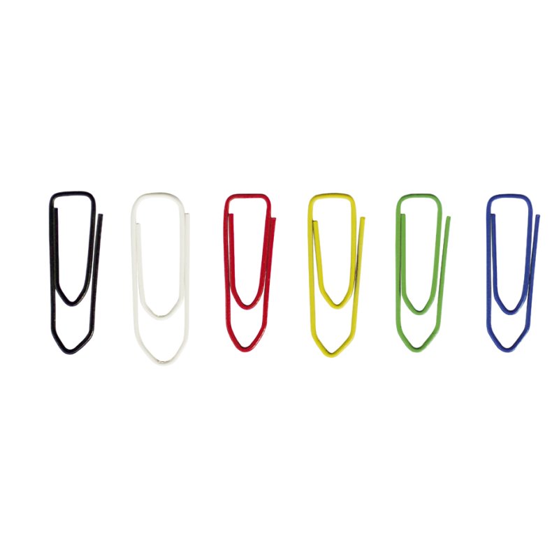 DURABLE trombones colorés laqués pointus, 26 mm, 6 couleurs, 500 pièces
