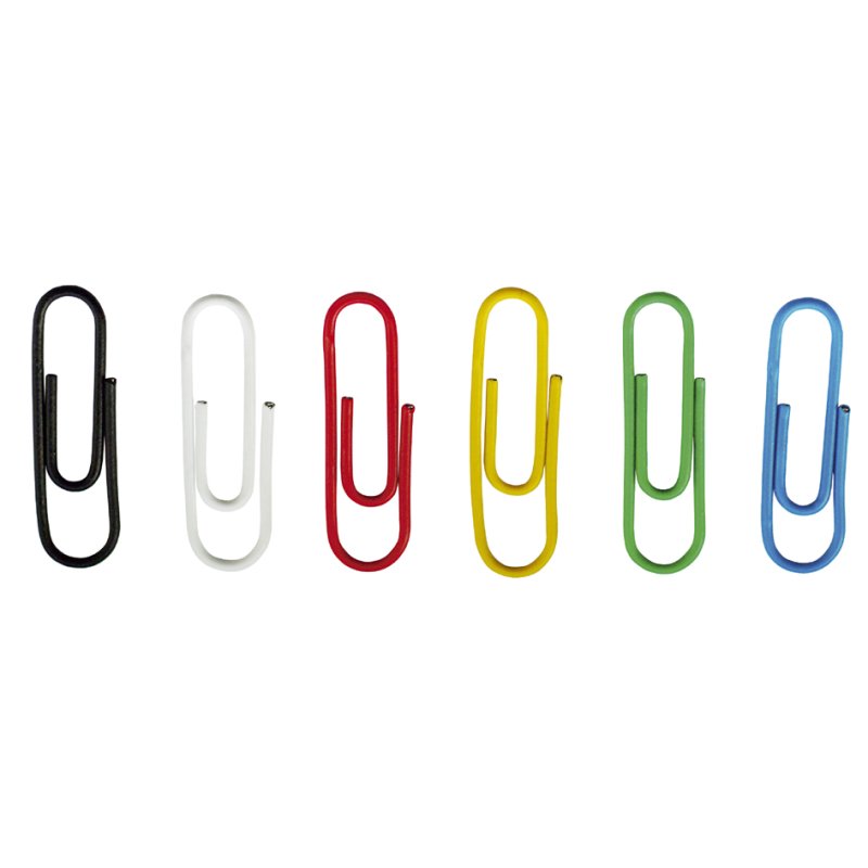 DURABLE trombones plastique colorés, 26 mm, 100 pièces