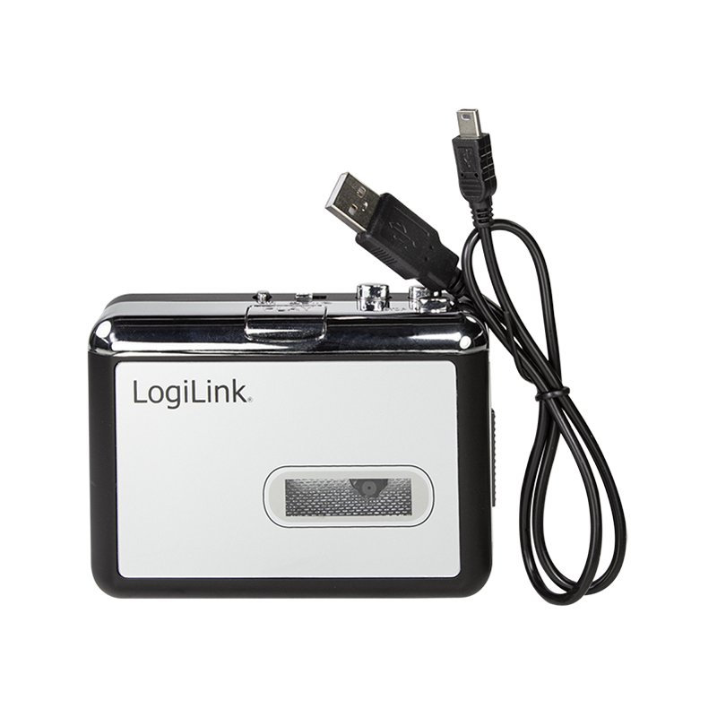LogiLink walkman with converter function, black/silver, USB/battery