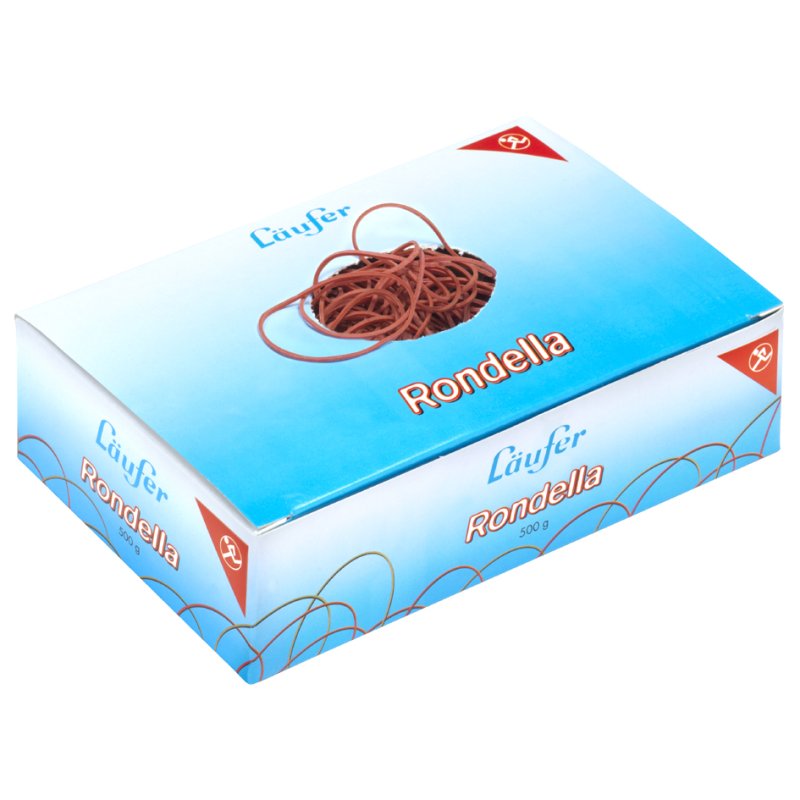 RONDELLA Élastiques, rouge, 100 mm, 500 g