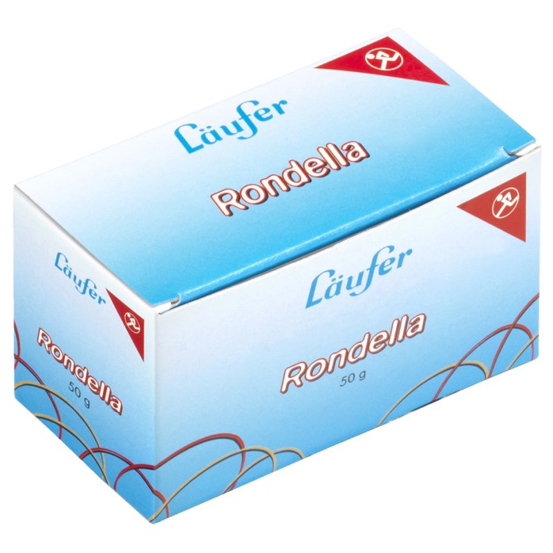 Läufer RONDELLA élastiques, rouge, diamètre 100 mm, 50 g