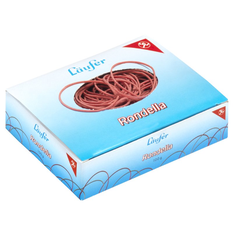 Läufer RONDELLA élastiques, rouge, diamètre 100 mm, 50 g